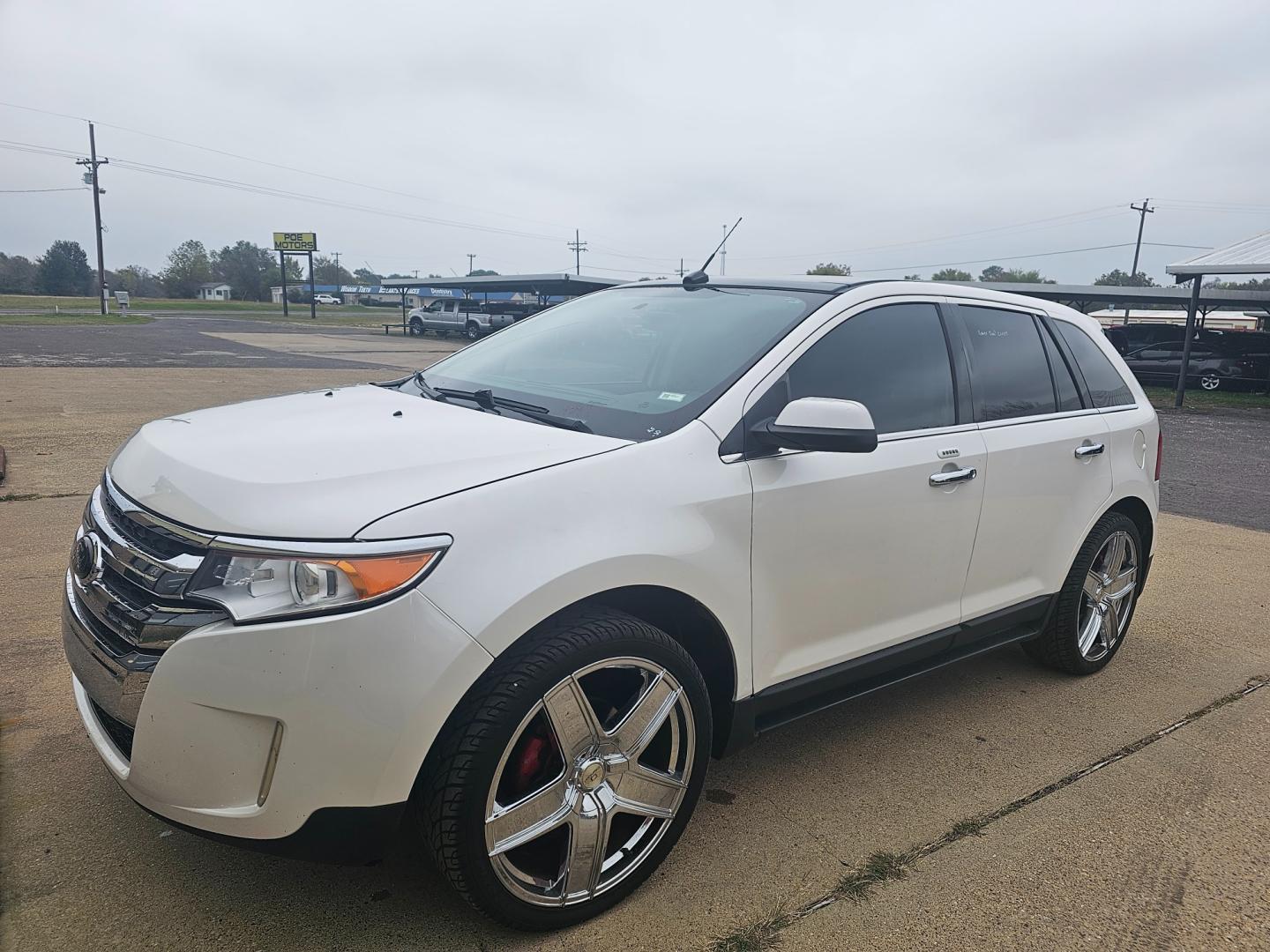 2013 WHITE Ford Edge Limited FWD (2FMDK3K98DB) with an 2.0L L4 DOHC 16V engine, 6-Speed Automatic transmission, located at 533 S Seven Points BLVD, Seven Points, TX, 75143, (430) 255-4030, 32.313999, -96.209351 - Photo#0